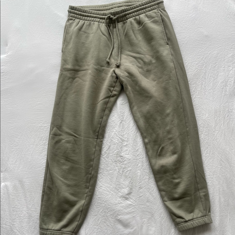 green tna sweatpants